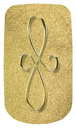 DAROYAL 601 GD SH GD Gold Scroll Shimmer Gold Background